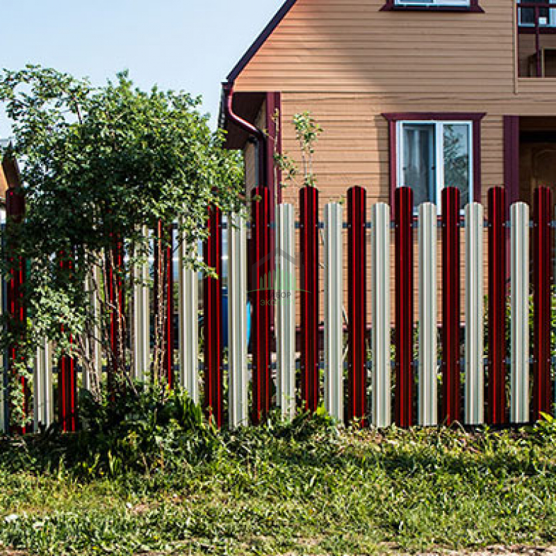 Заборы из евроштакетника с бетонированием столбов 15 соток в Куровском